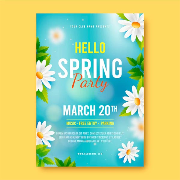 Free Spring Break Flyer Template