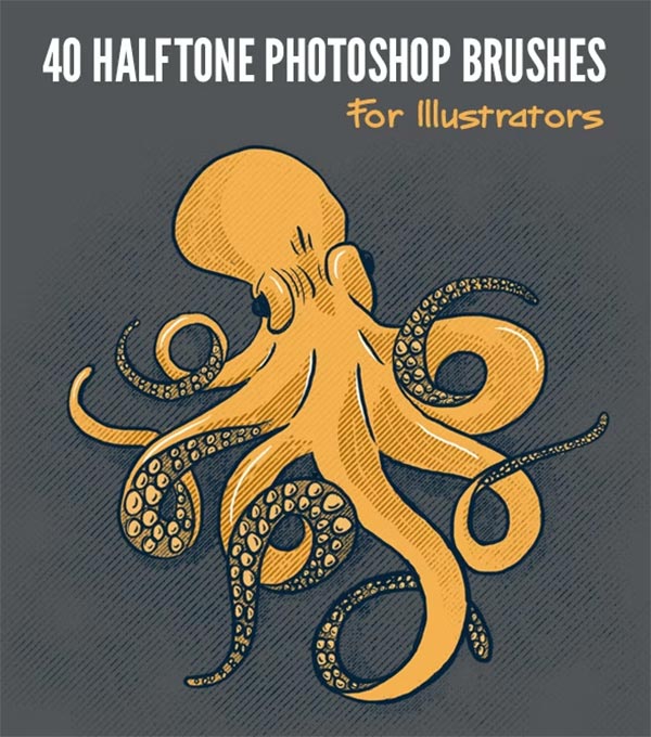 Halftone Illustration Brushes