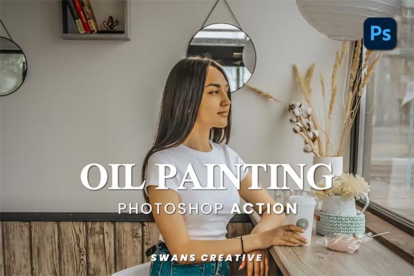 Oil Painting Photoshop Designs Action
