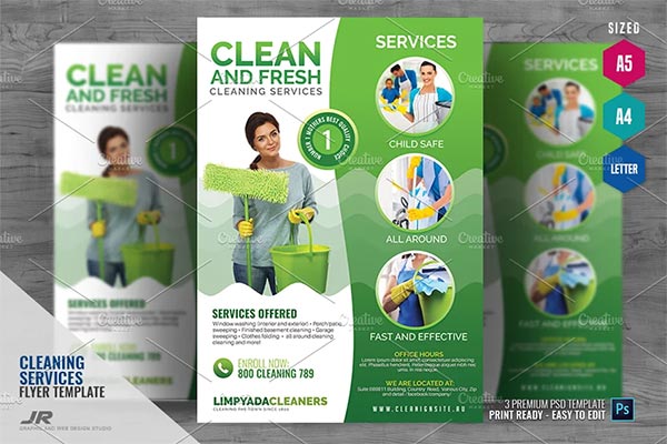 House Cleaning Services Promotional Flyer