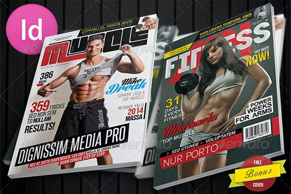 Muscle Fitness Magazine Covers Template