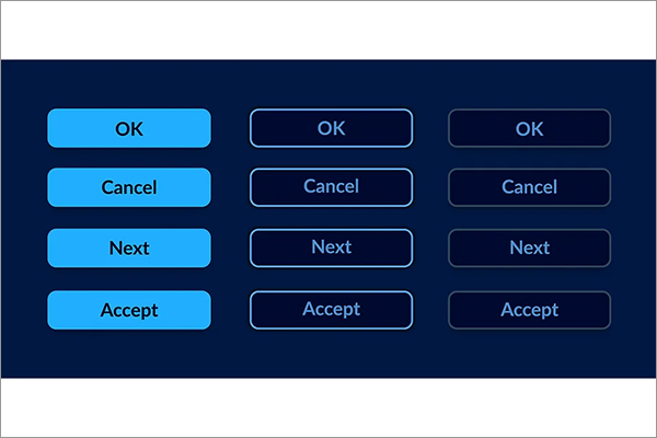 Option Buttons UI Elements Kit