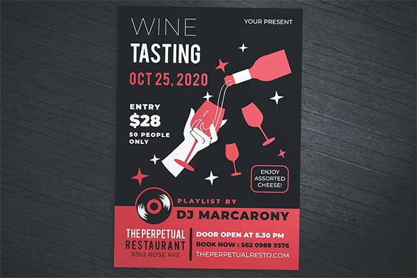 Wine Tasting Flyer Template