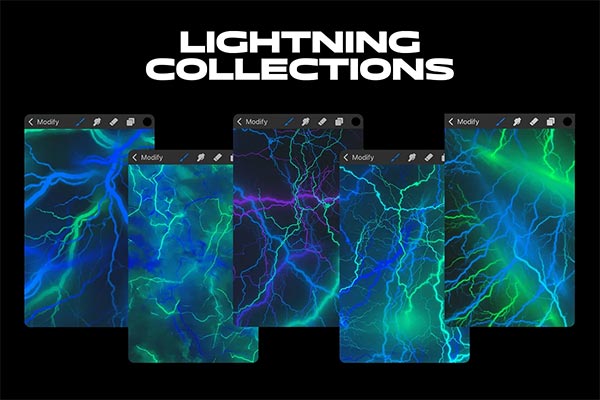 Procreate Lightning PSD Brushes