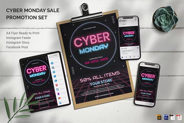 Cyber Monday Promotion Flyer