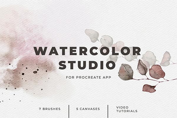 Realistic Procreate Watercolor Kit