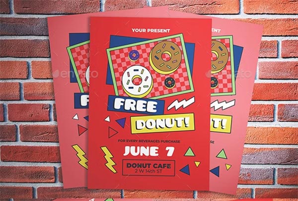 Free Donut Flyer Template