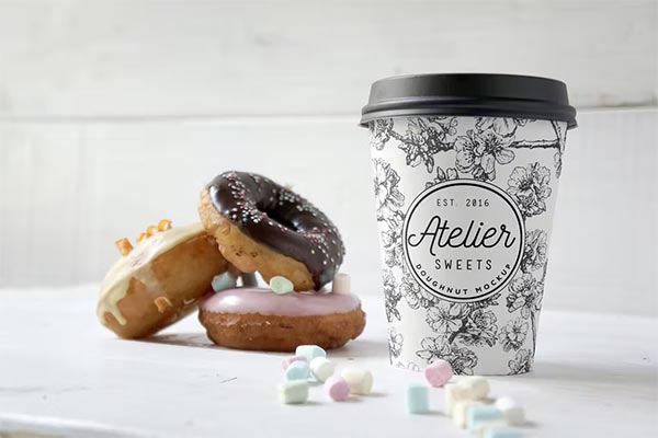 Coffee Doughnuts Mockup