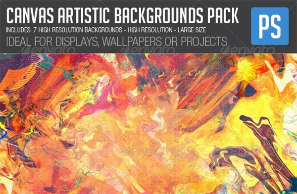 Canvas Artistic Patterns & Backgrounds Bundle