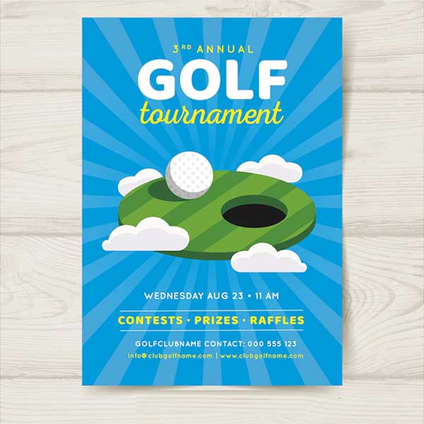 Free Golf Template Flyer PSD Design