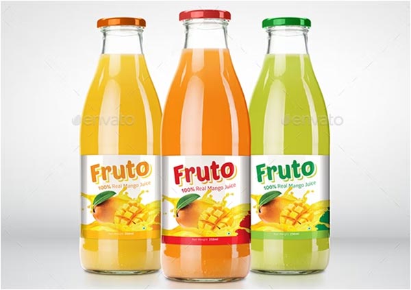 Juice Label Design Template