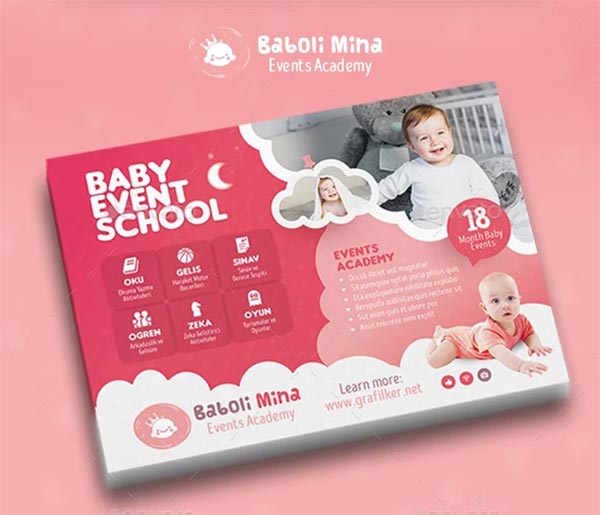 Baby Event Flyer PSD Templates