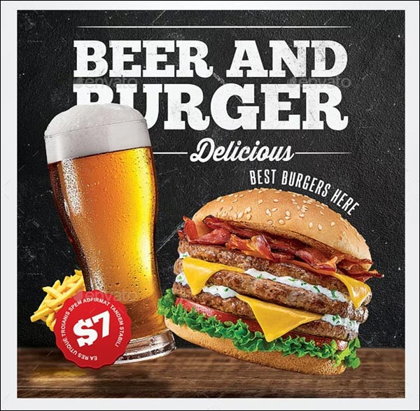 Burger Food Flyer Burger House Template