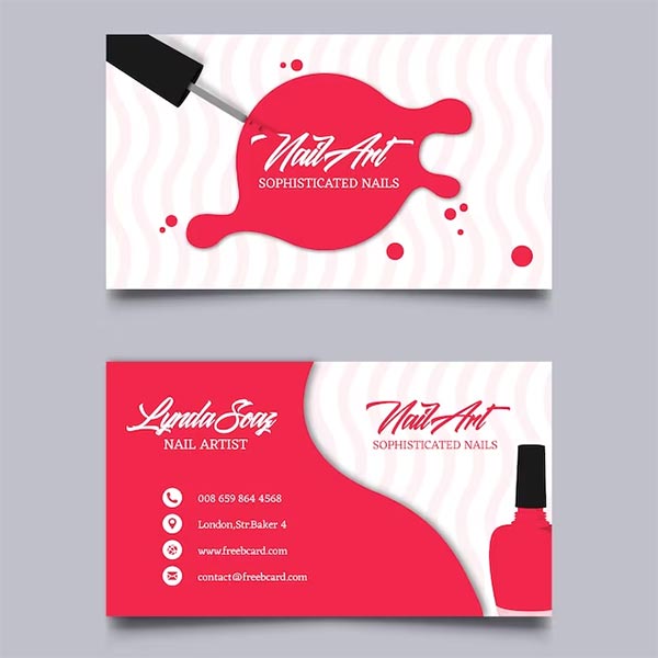 Free PSD Makeup Artist Business Card Free PSD Makeup Artist Business Card