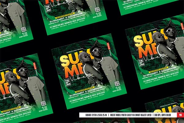 Night Club Event CMYK Flyer Template
