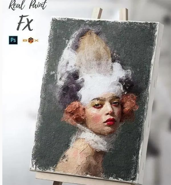 Real Paint FX - Photoshop Action