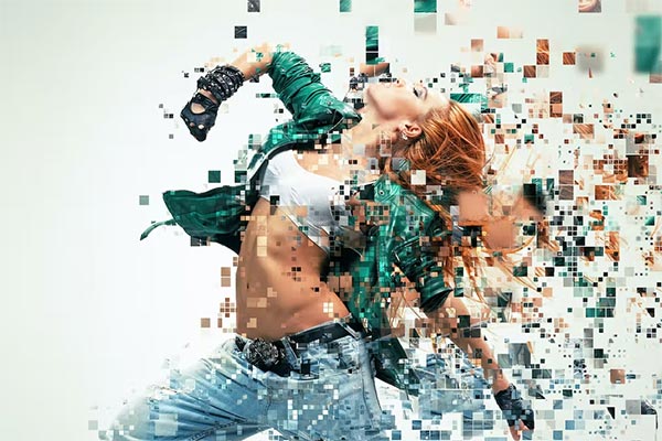 Pixelated Photoshop Action File