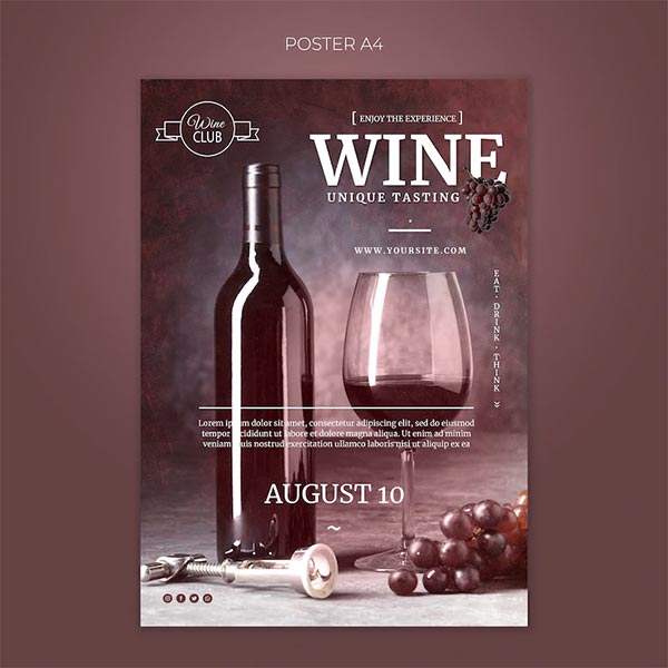 Free Unique Wine Tasting Flyer Template