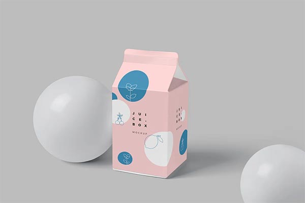 Juiceand Milk Packaging Box Mockups