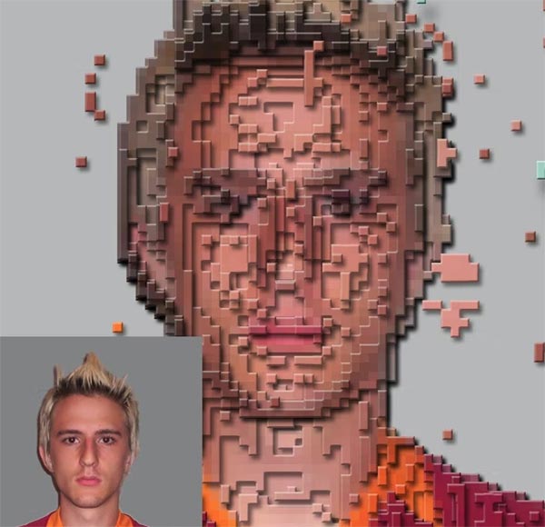 3D Pixel Sculpture Photoshop Actions