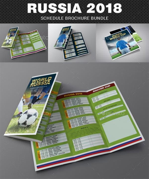 Russia World Soccer Cup Brochure Bundle