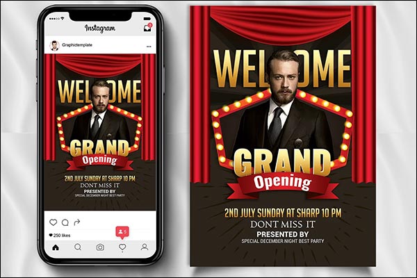 Grand opening Event Flyers