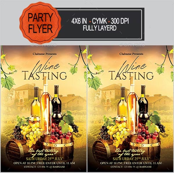 Wine Template Flyer