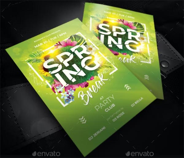 Spring Break Editable Flyer
