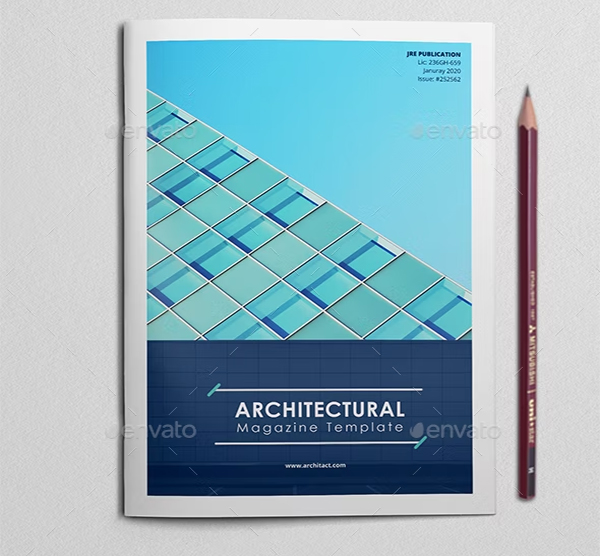 Architecture Magazine Template PSD