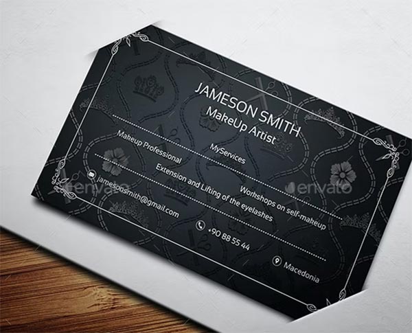 MakeUp Artist Business Cards MakeUp Artist Business Cards