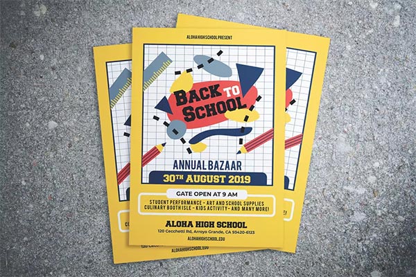 Back To School Bazaar Flyer Template