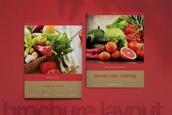 Organic Food Brochure & Flyer
