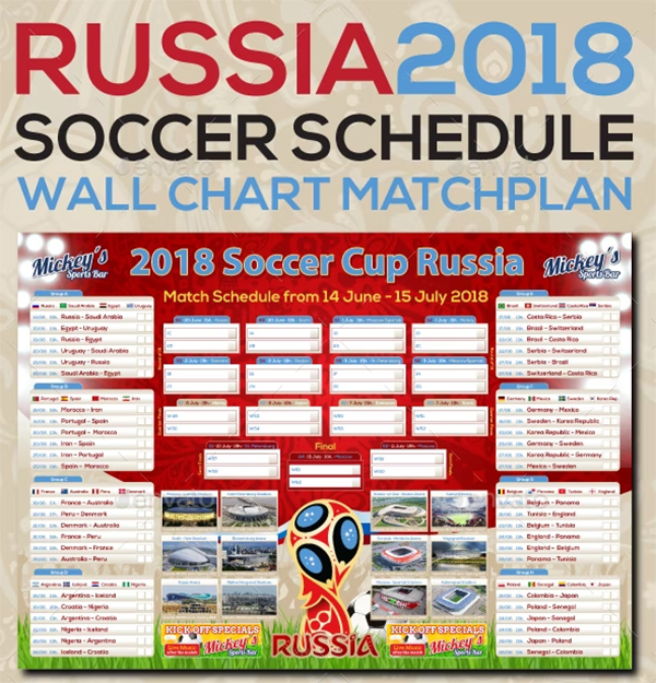 Matchplan Russia Soccer Poster Template