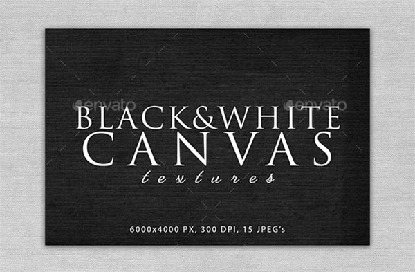 Black and White Canvas Textures