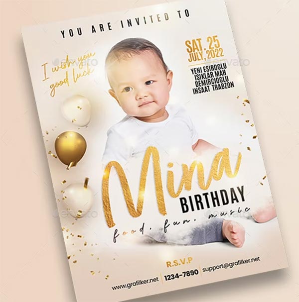 Baby Event Flyer Templates