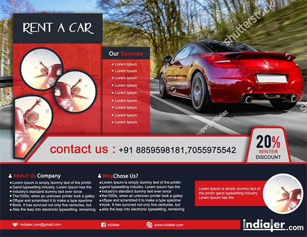 Free Luxury Rental Flyer PSD Template