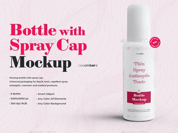 Mockups Plastic Spray Bottle