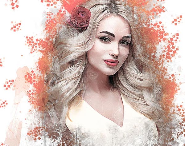Pixelated Art Photoshop Action