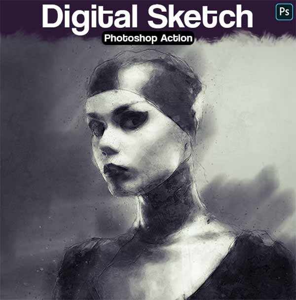 Digital Sketch Photoshop Actions