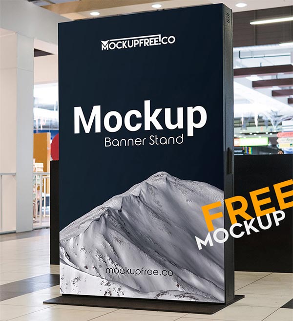 Banner Stand Free PSD Mockup Template