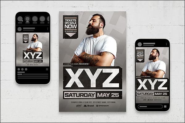 Big & Bold Nightclub Event Flyer Template