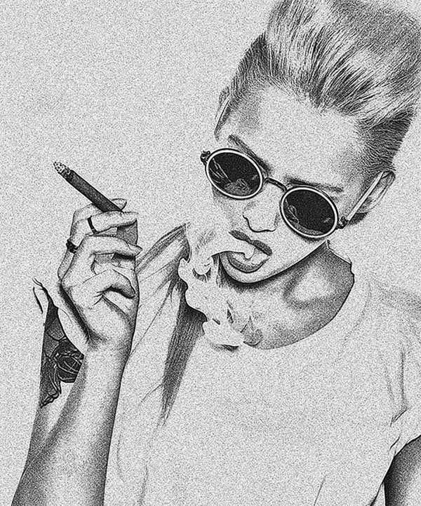 Portrait Sketch Photoshop Action